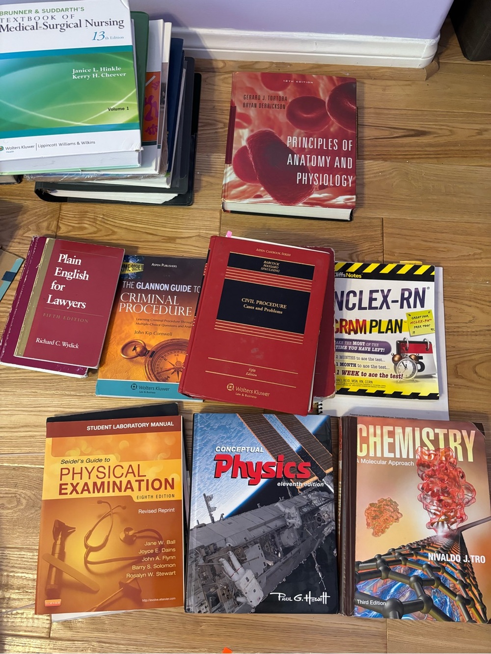 Law Textbooks, Physical Examination, Physics Textbooks, plus more